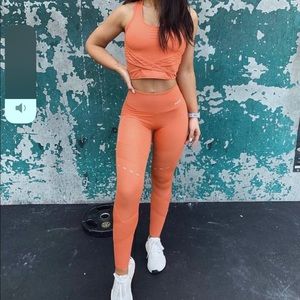Orange Gymshark Leggings